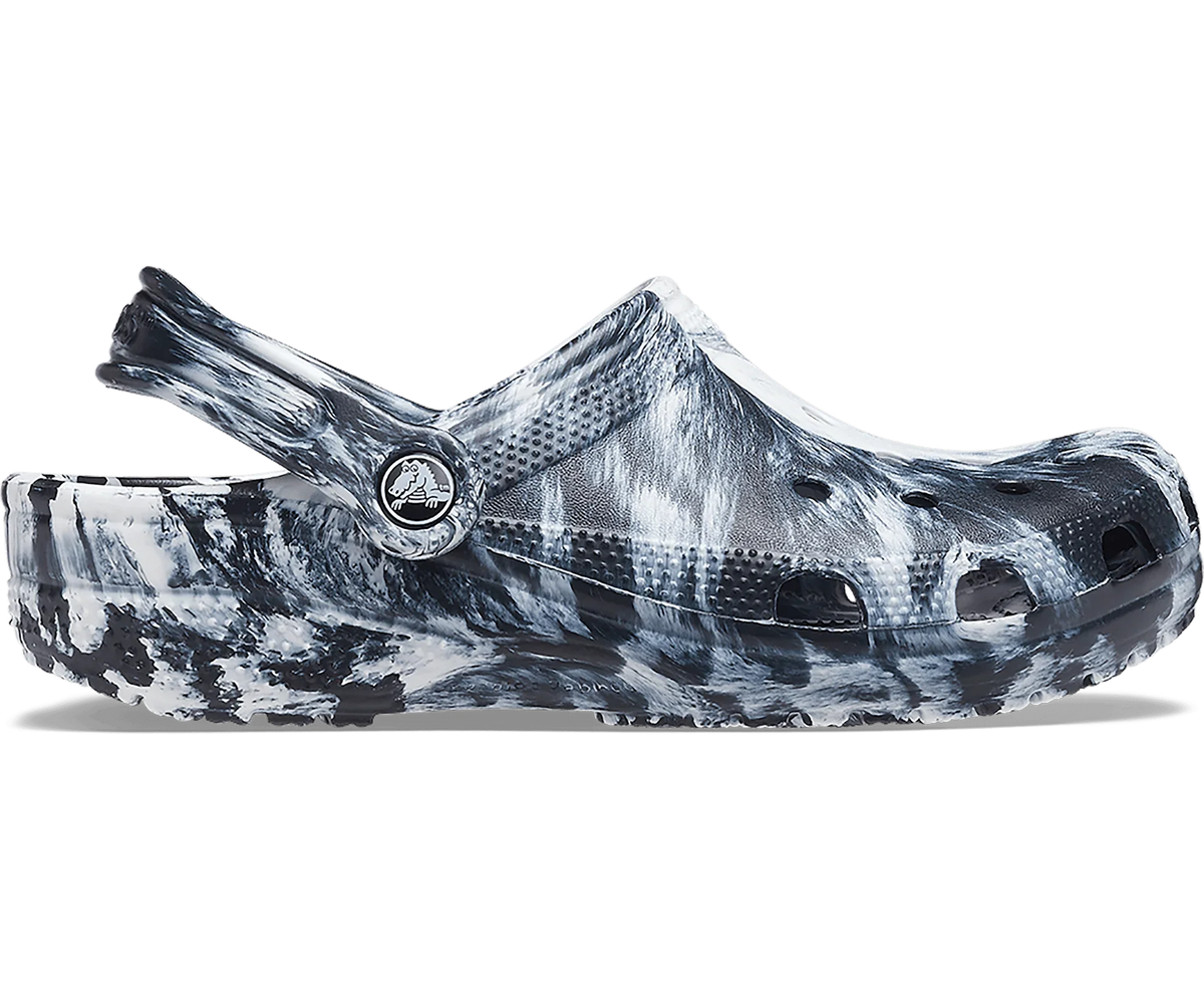 Authentic Crocs Classic Marbled Clog - Black/ White - mStore.Kh | mTravel Store