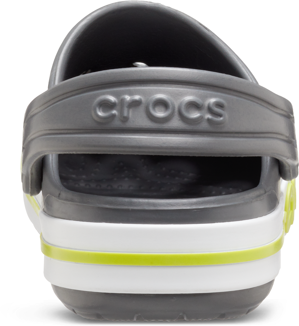 Authentic Crocs Bayaband Clog for Kids - Charcoal/ Volt Green