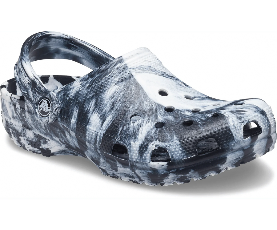 Authentic Crocs Classic Marbled Clog - Black/ White - mStore.Kh | mTravel Store