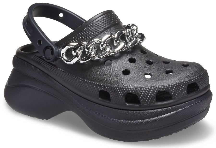 Crocs Classic Bae Clog with Chain for Women - Black - mStore.Kh | mTravel Store