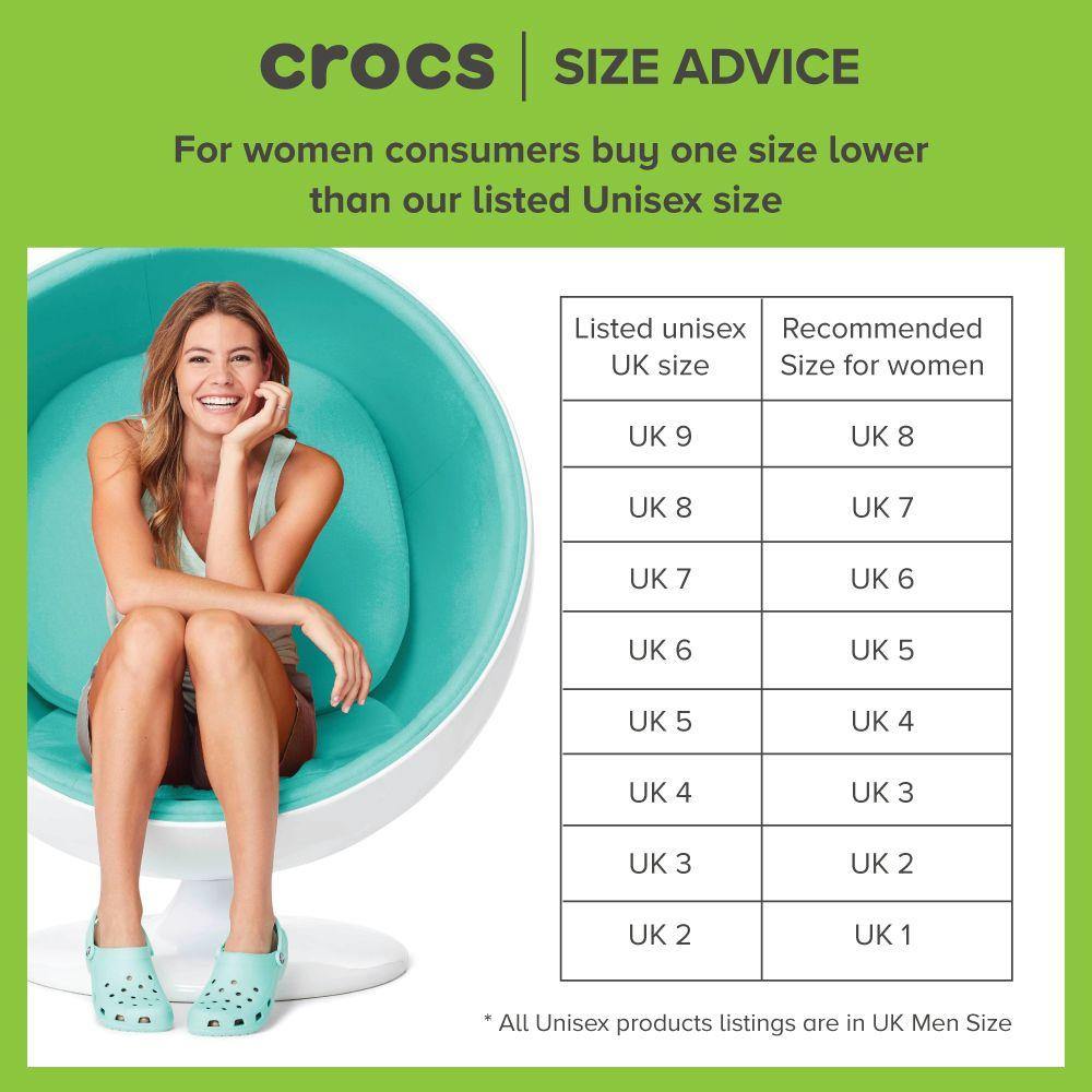 Crocs size chart clearance women